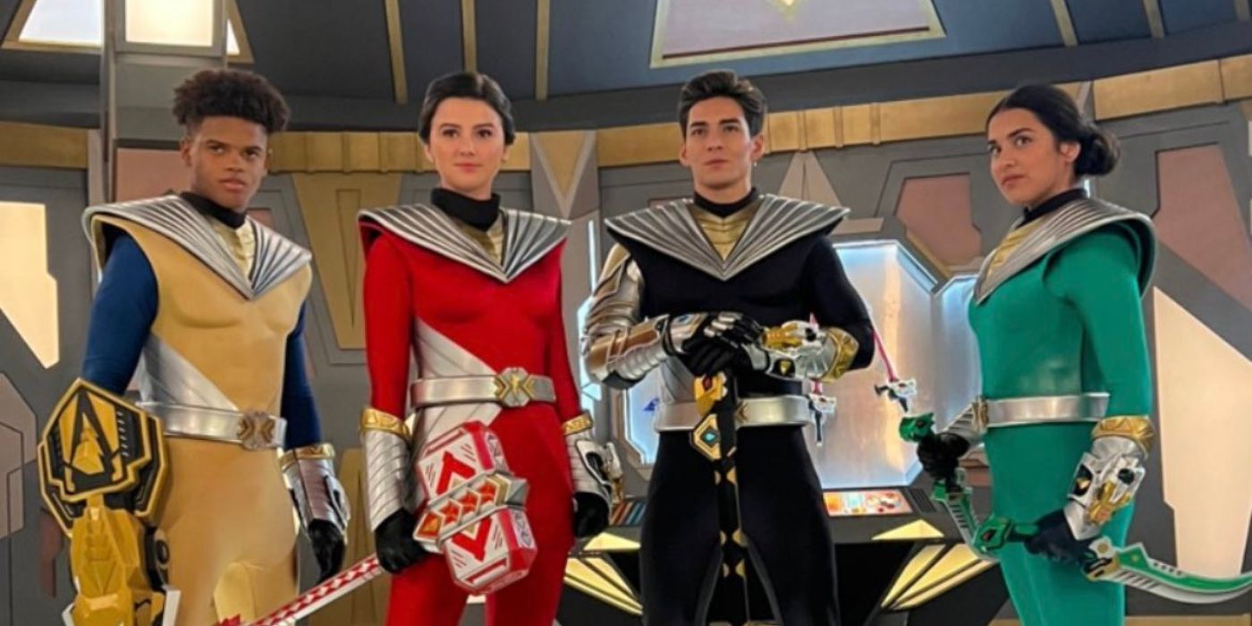 Aiyon, Amelia, Javi, and Izzy in Power Rangers upcoming season Cosmic Fury