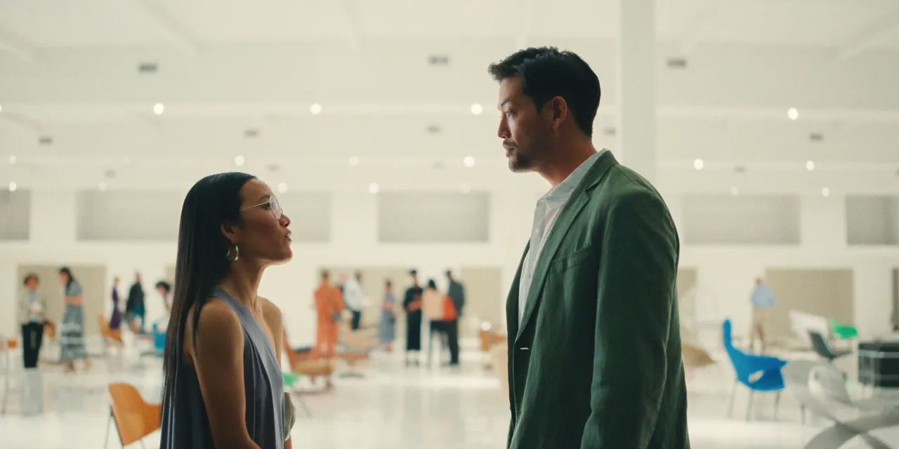 Ali Wong and Joseph Lee as George in Beef