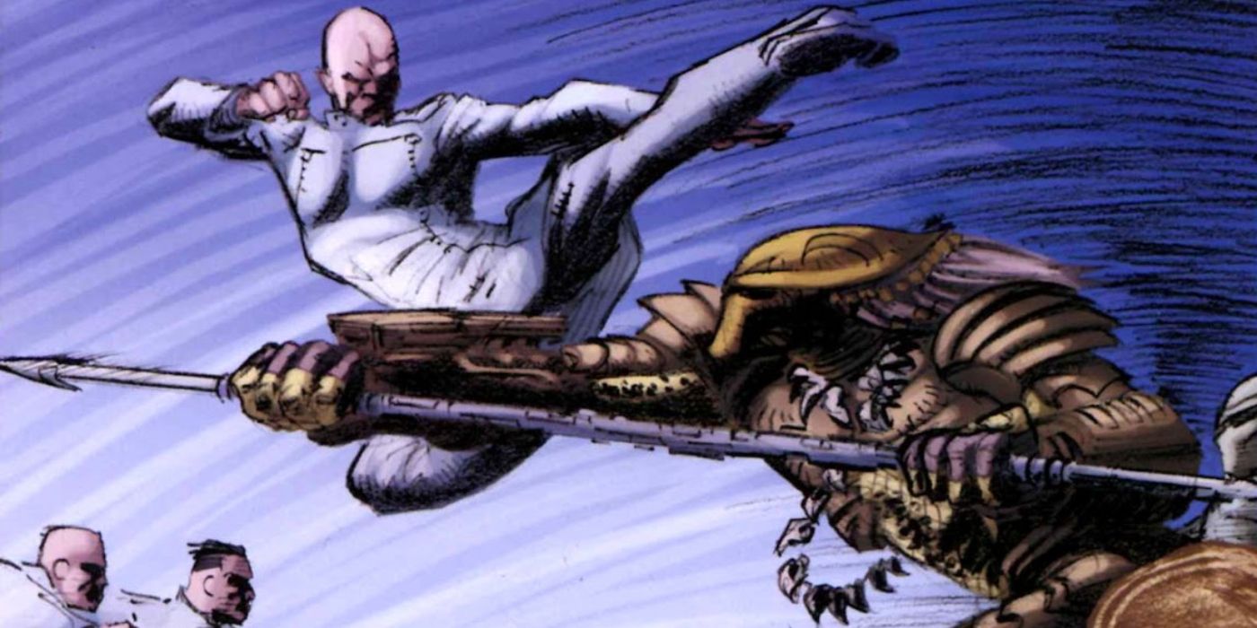 Alien&rsquo;s synthetics fighting Predators.