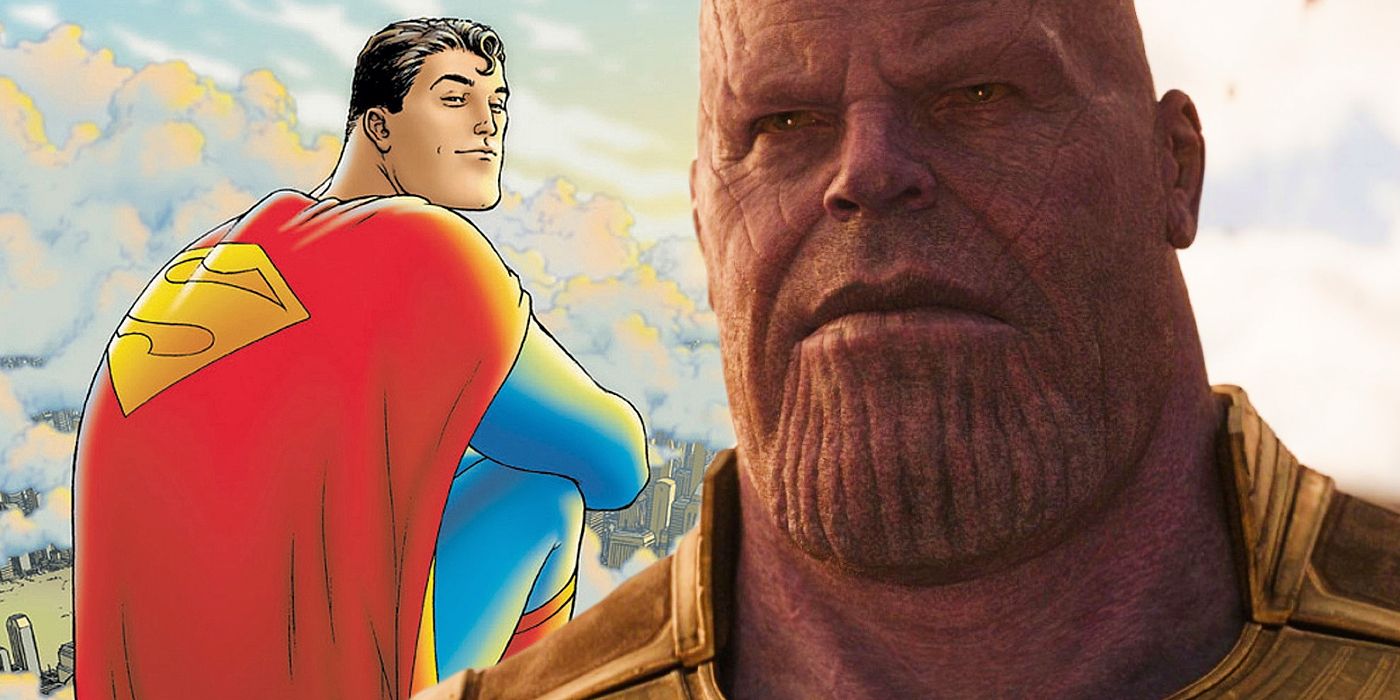 All-Star Superman panel and Thanos
