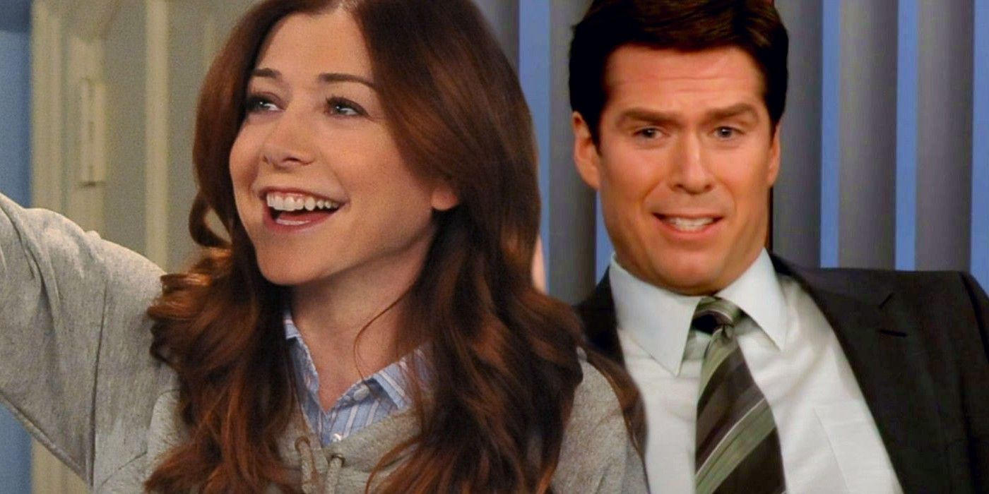Alyson Hannigan as Lily in How I Met Your Mother and Alexis Denisof as Sandy Rivers