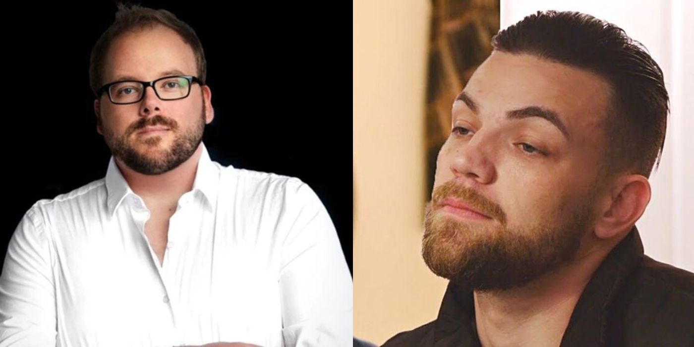 Andrei- New Business - 90 Day Fiancé- Andy Kunz split image of both looking serious