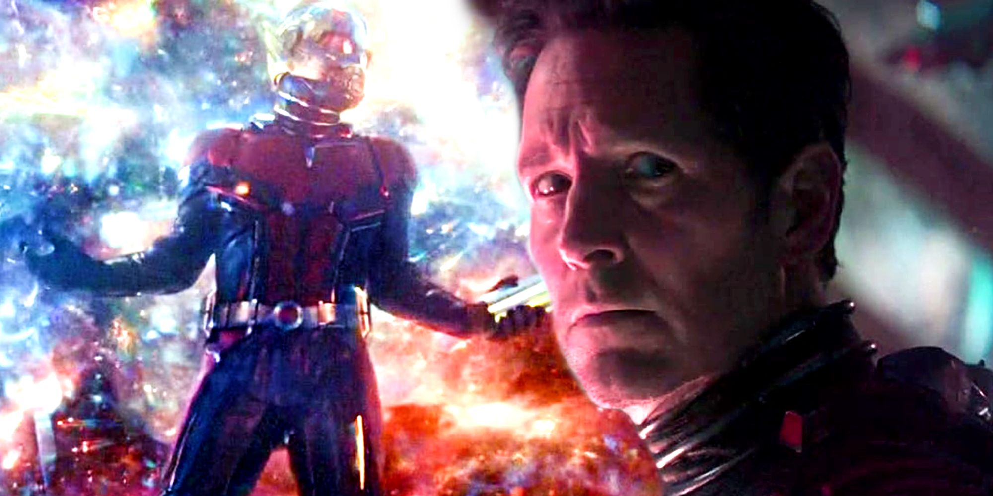 Ant-Man in the Quantum Realm in Quantumania and Avengers Endgame