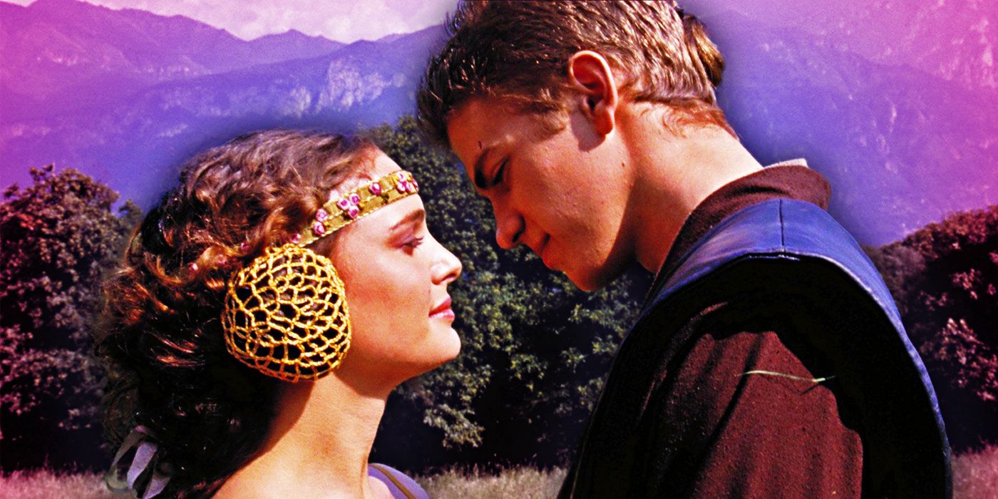 Anakin Skywalker and Padme Amidala in Attack of the Clones.
