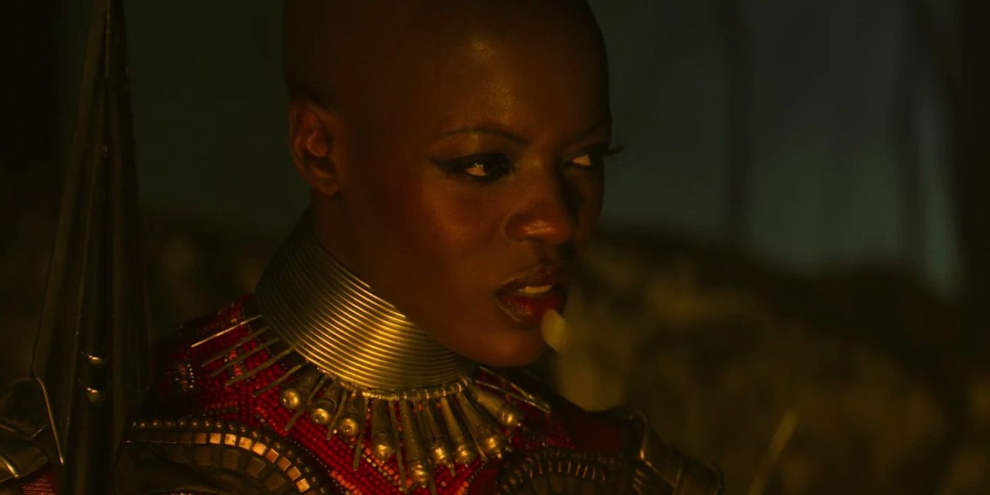 ayo as the leader of the dora milaje in black panther wakanda forever