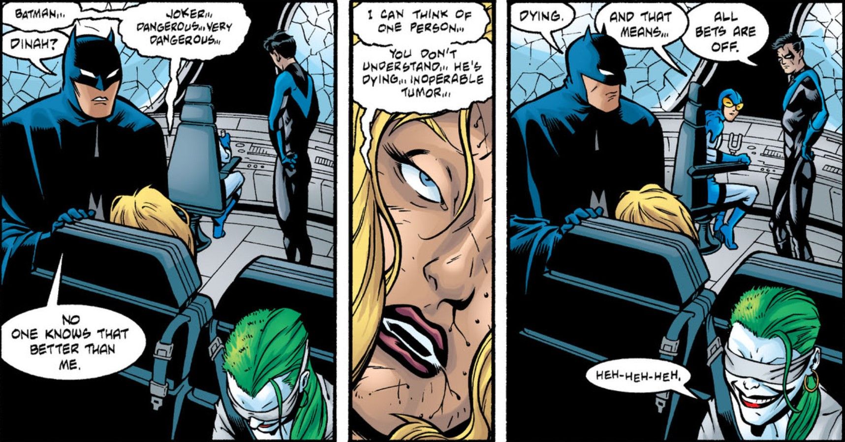 Batman percebe que o Coringa está morrendo DC Comics