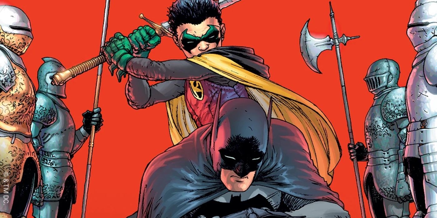 Batman and Robin in a comic book cover