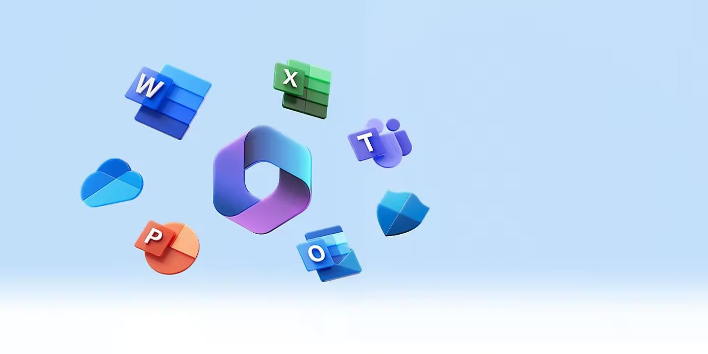 Logos for Microsoft Office 365's apps