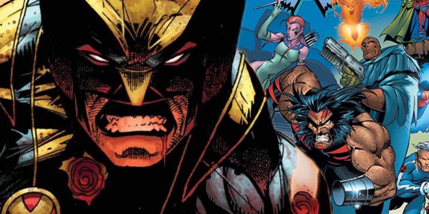 Wolverine with the Age of Apocalypse X-Men.