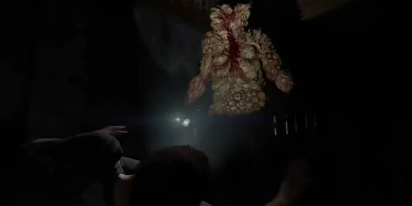 Bloater attacking Ellie in a hotel