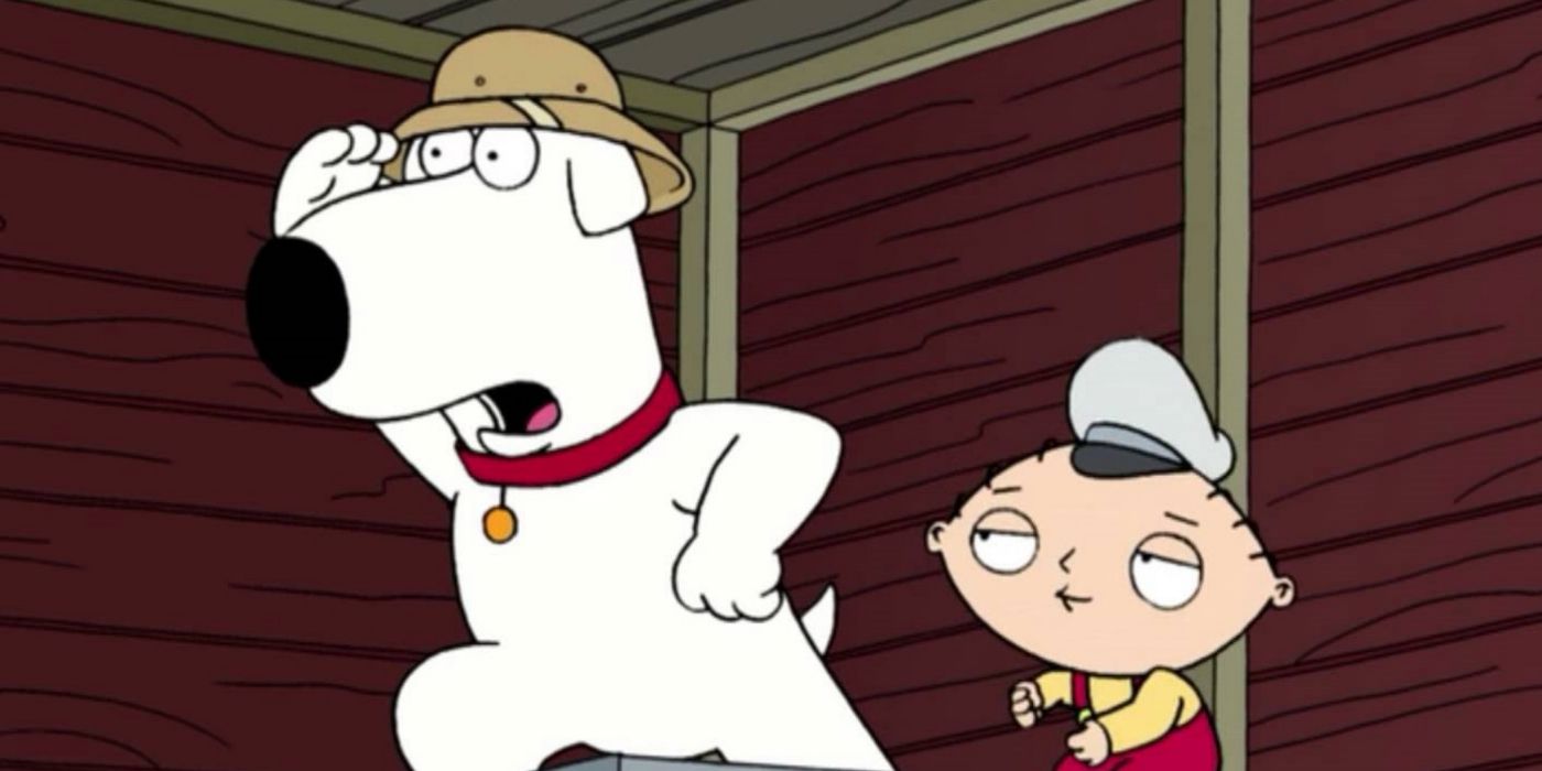 Brian and Stewie on Family Guy - Road To Rhode Island.