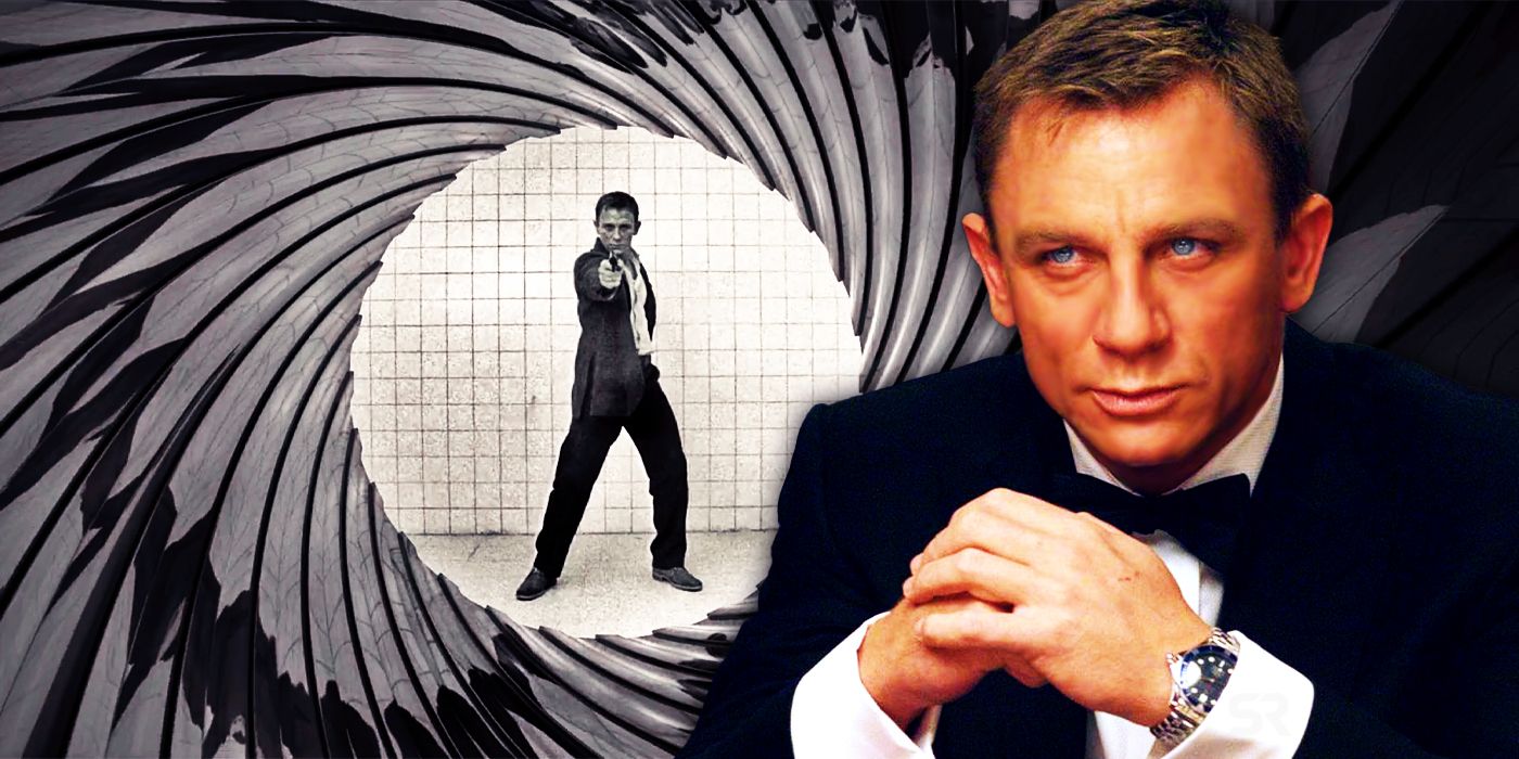 Daniel Craig as James Bond in Casino Royale's gun barrel sequence