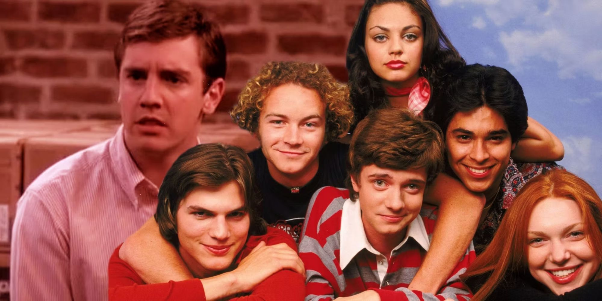 Brett Harrison and the cast of That '70s Show