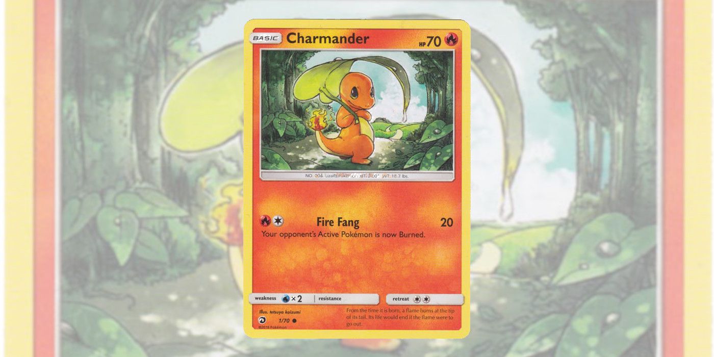The Charmander Dragon Majesty card from Pokémon TCG.