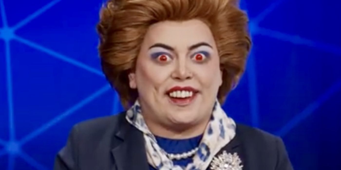 Baga Chipz como Margaret Thatcher em Snatch Game