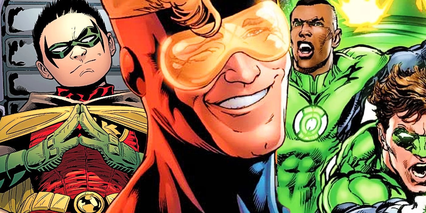 Damian Wayne, Booster Gold e os Lanternas Verdes Hal Jordan e John Stewart