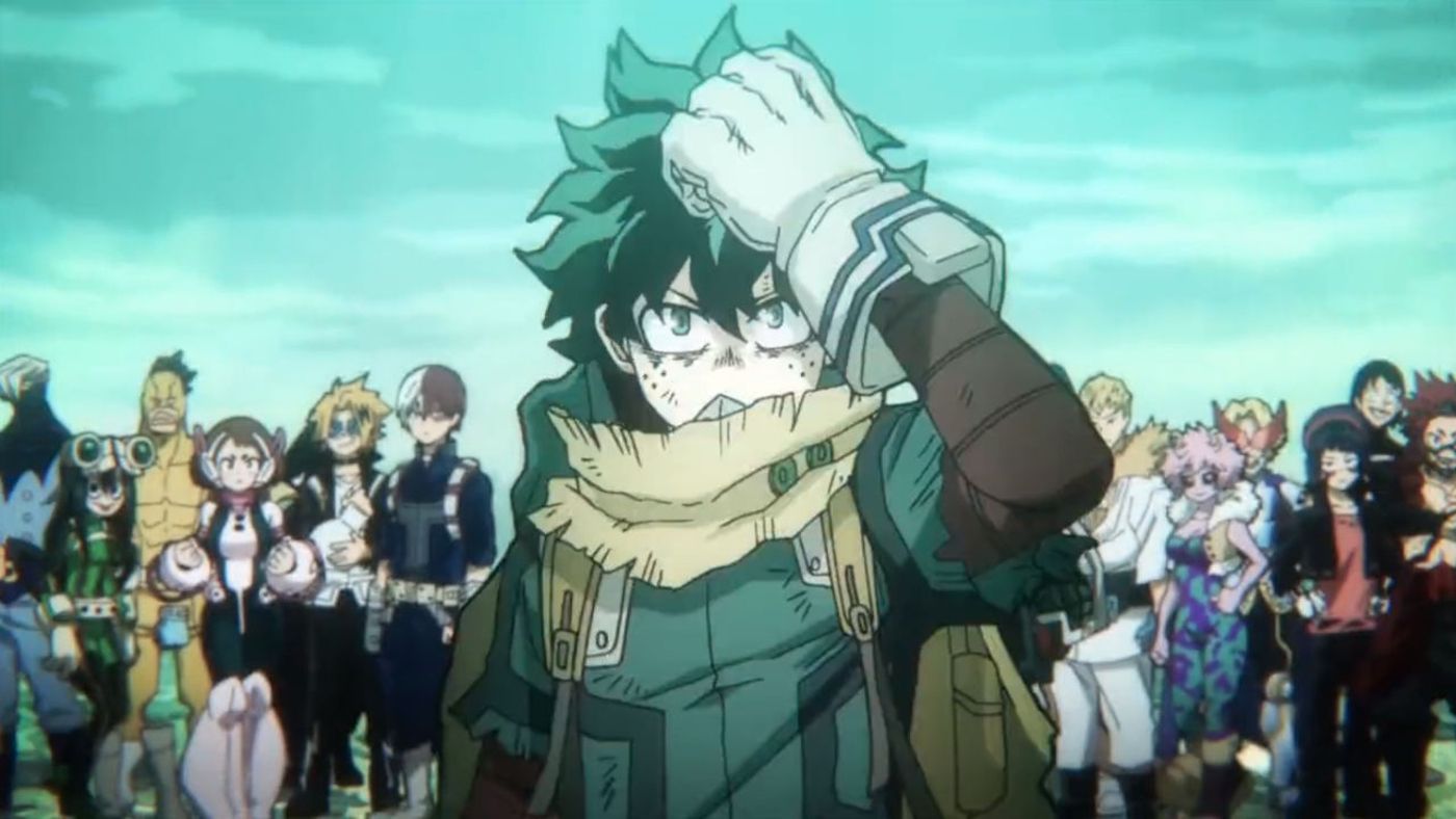 dark deku in my hero academia opening