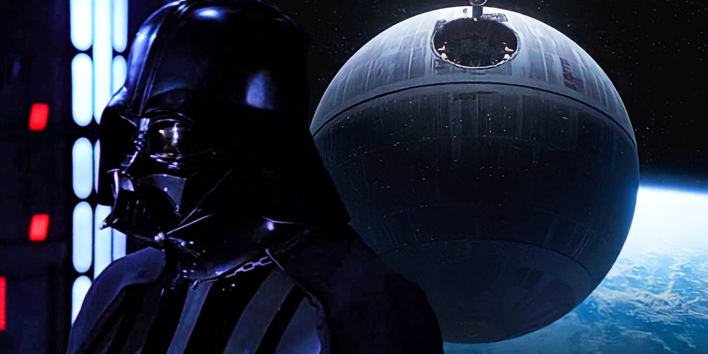 Darth Vader in Return of the Jedi and the Death Star in Andor