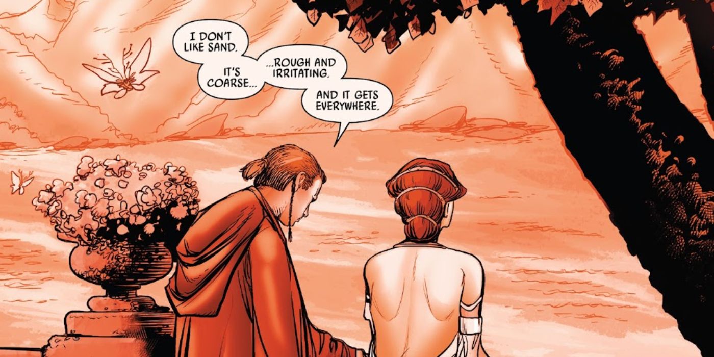 Darth Vader remembers when Anakin Skywalker tells Padme about sand in Darth Vader 26