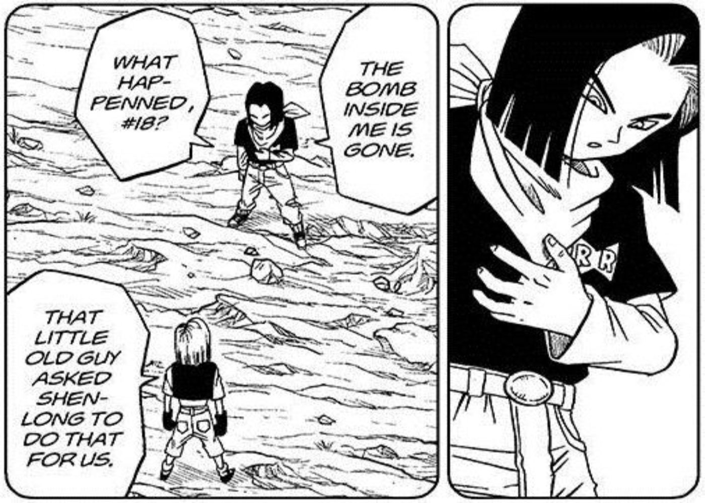 DBS Android plot hole in the manga.