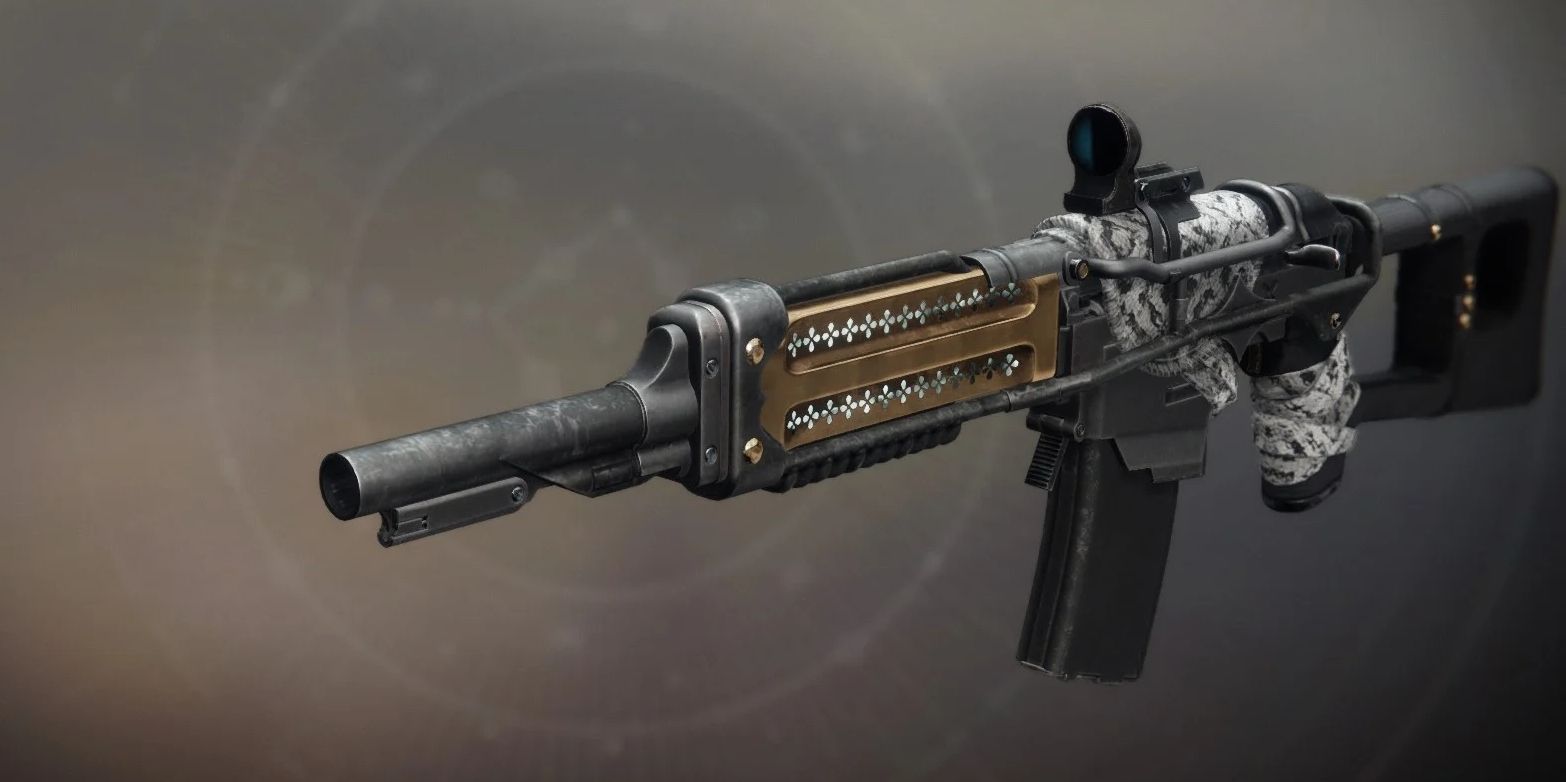 An in-game image of Destiny 2's Gnawing Hunger Auto Rifle.