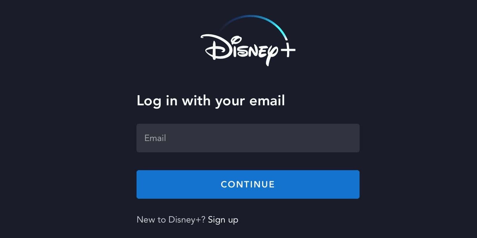Página de login do Disney+ Cadastre-se.jpg