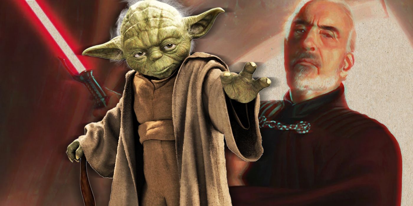 Count Dooku and Yoda from Star Wars.