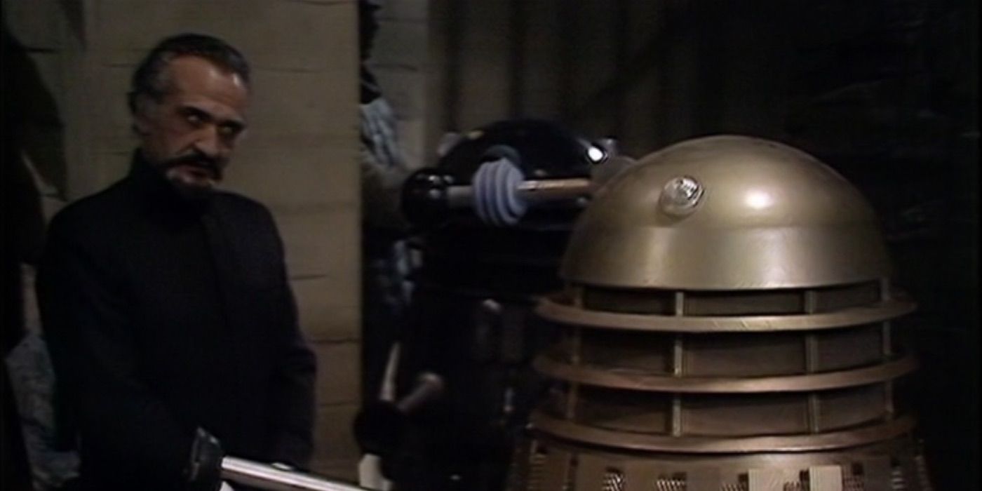 The Master talks with a Dalek from Doctor Who