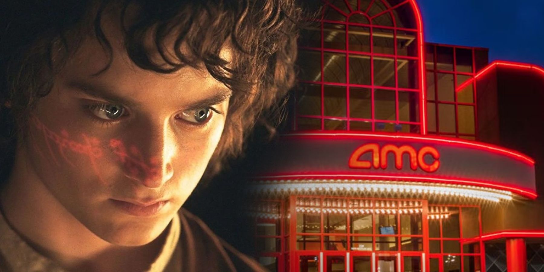 Elijah Wood as Frodo and AMC theater
