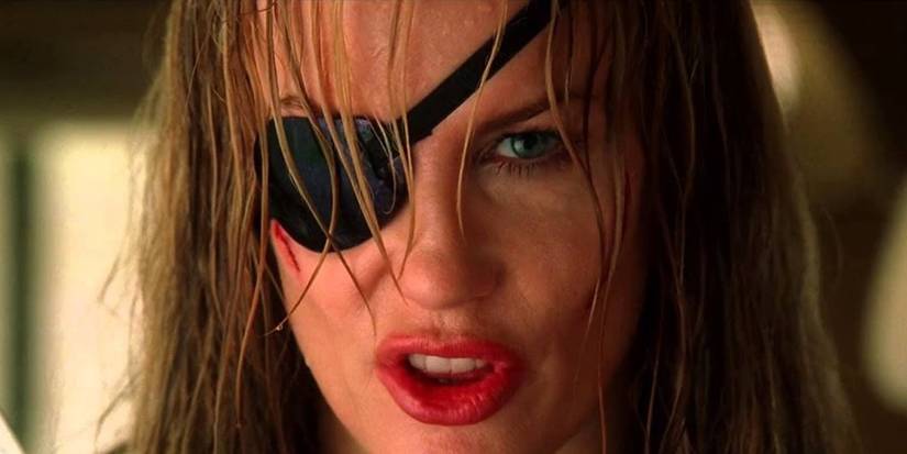 Elle Driver in Budd's trailer in Kill Bill