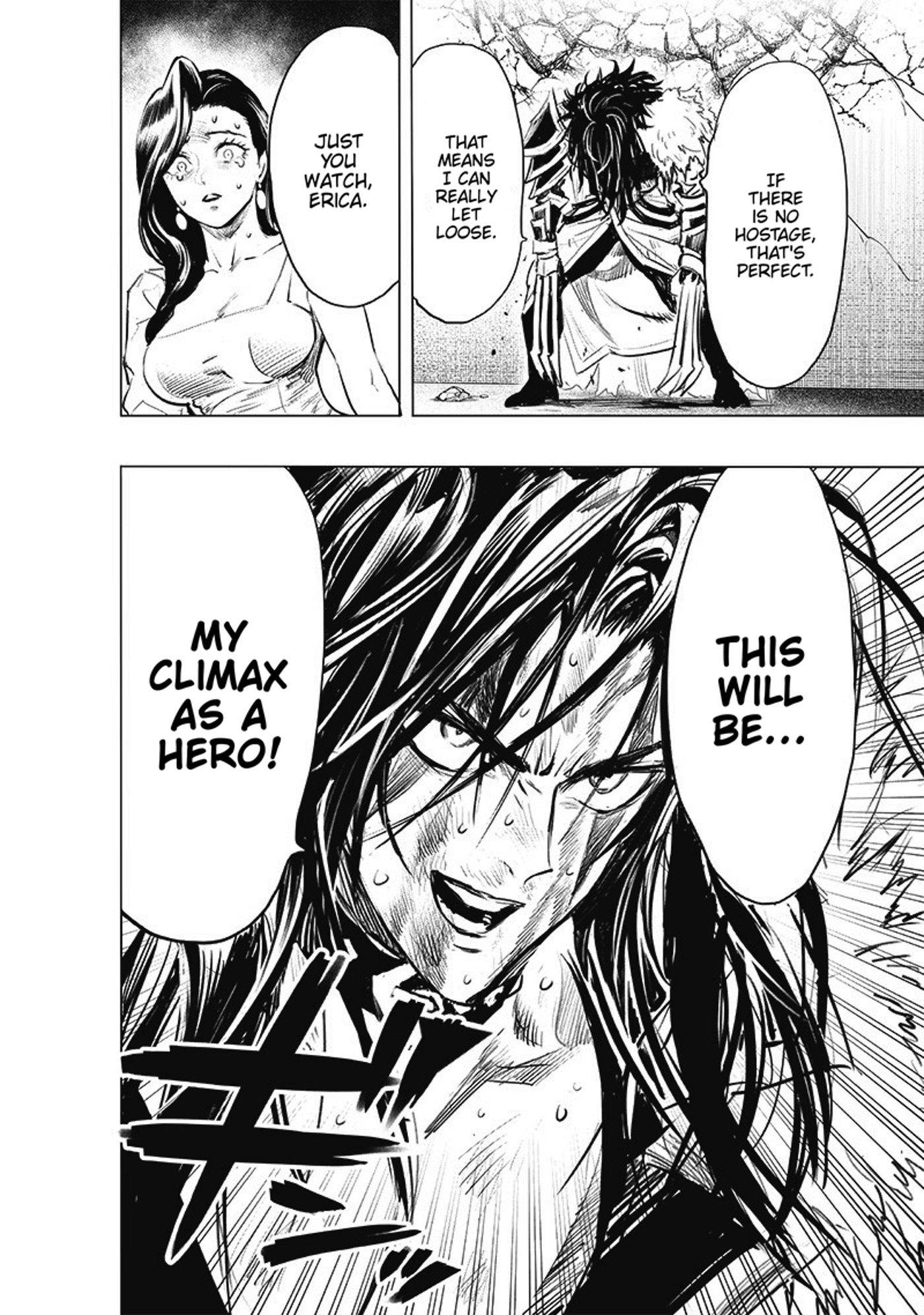 Feather declares his hero climax in one-punch man