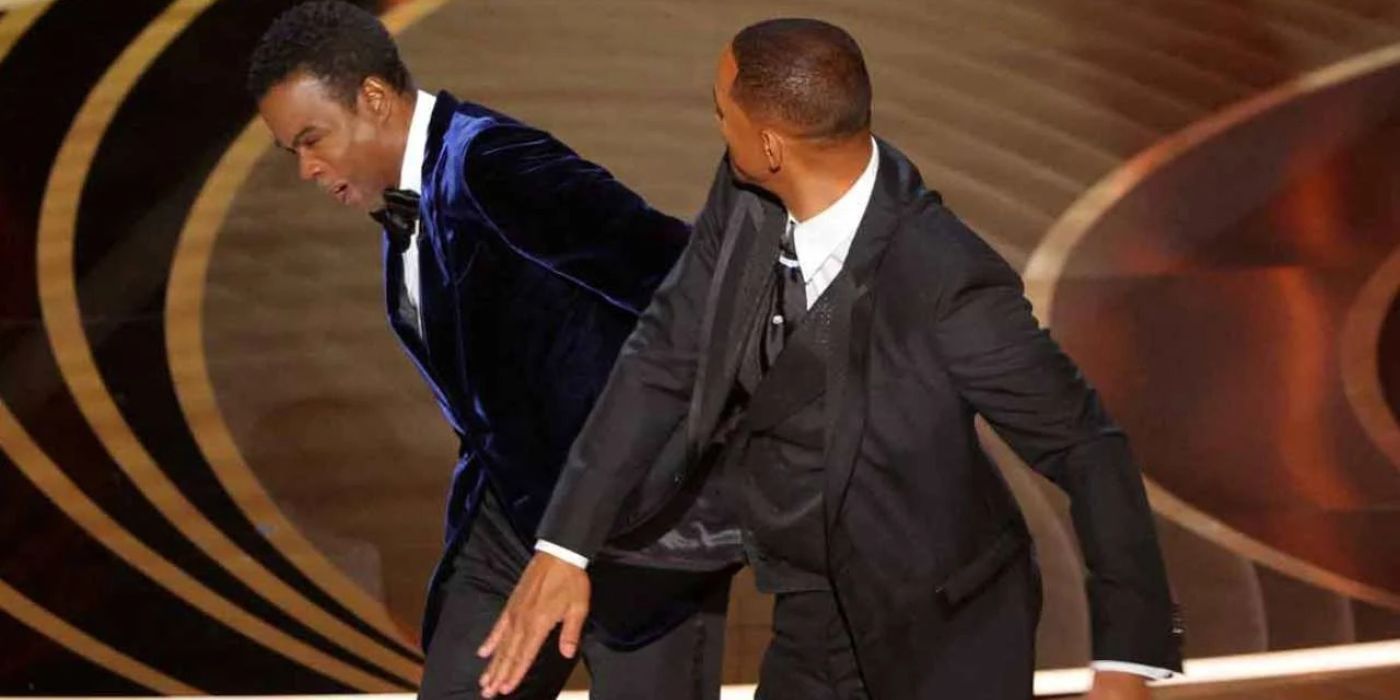 Will Smith Slapping Chris Rock at The Oscars