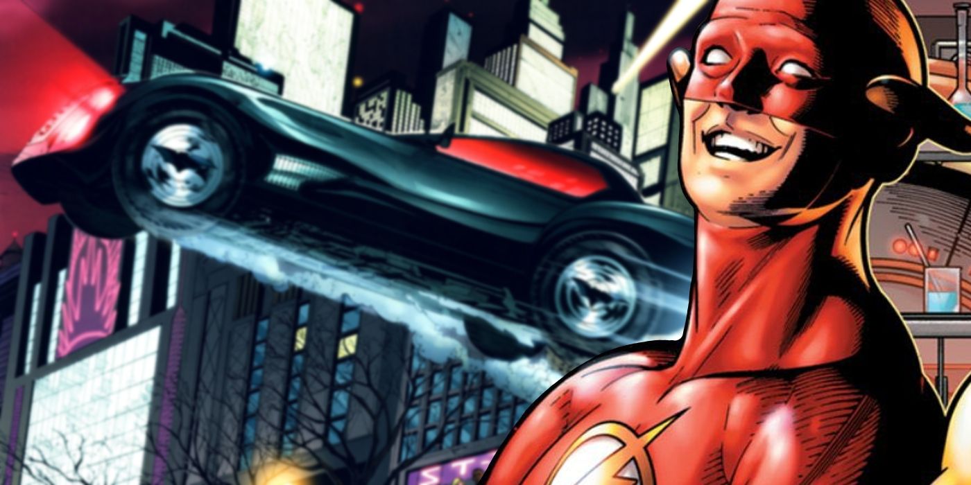 Flash and the Batmobile DC Comics