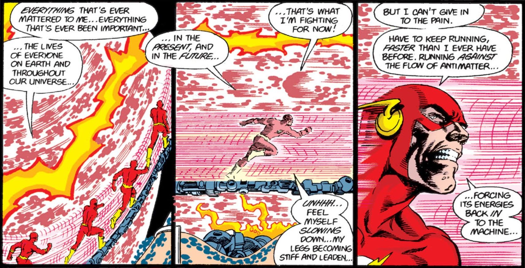 Flash Destroys Antimatter Cannon DC Comics