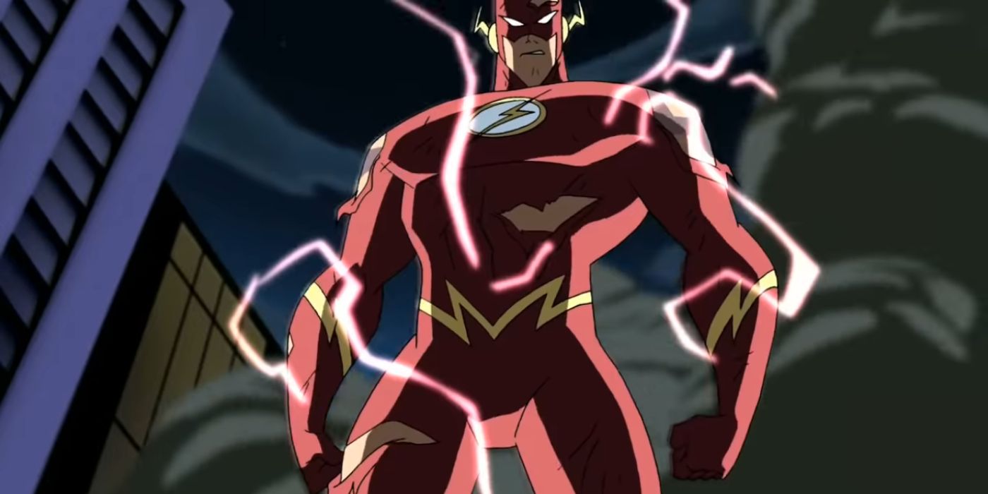 Flash's infinite mass punch in the Justice League animated series