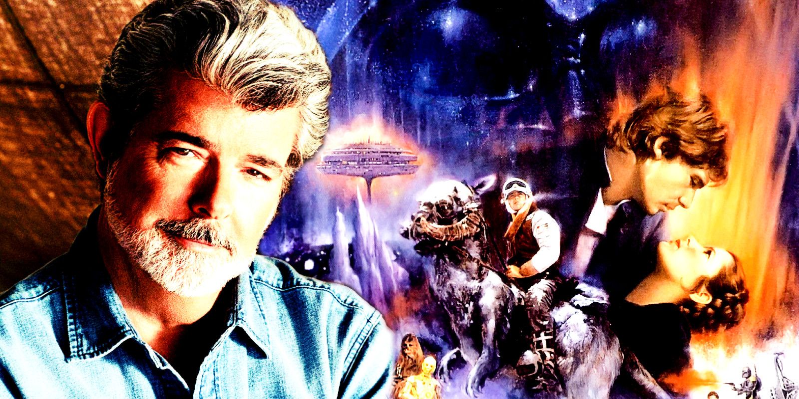 George Lucas and The Empire Strikes Back Poster  