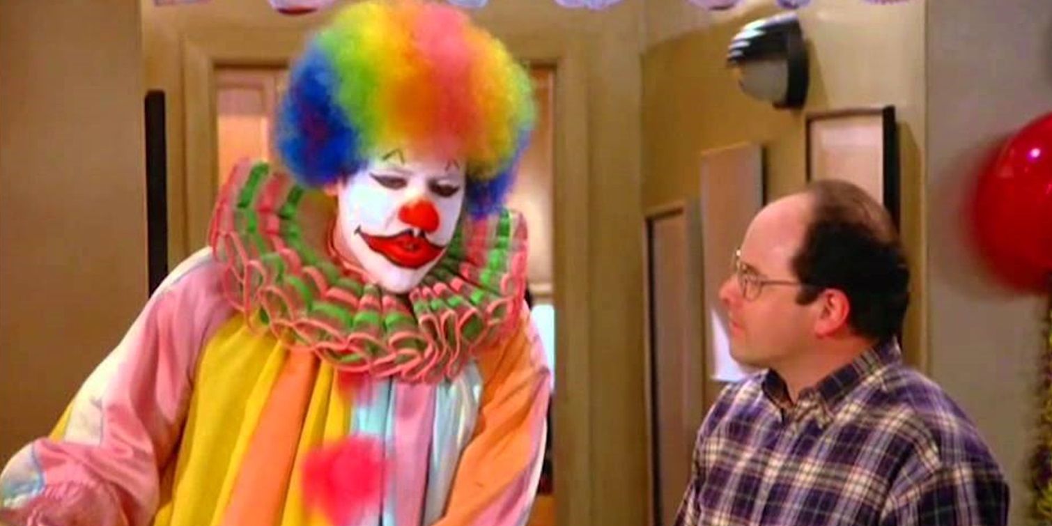 George talks to Eric the clown in Seinfeld
