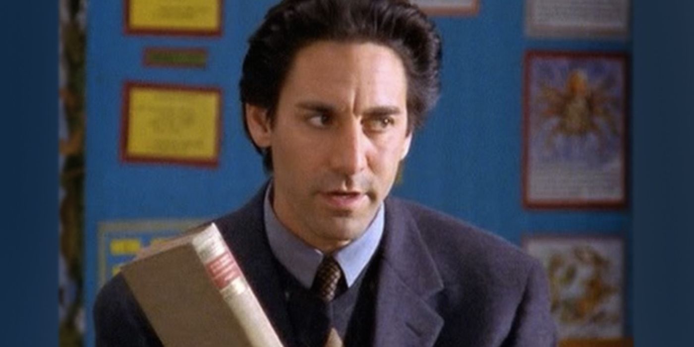 Max Medina talking in his classroom on Gilmore Girls