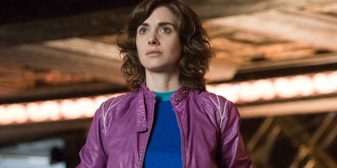 Alison Brie as Ruth looking serious in GLOW