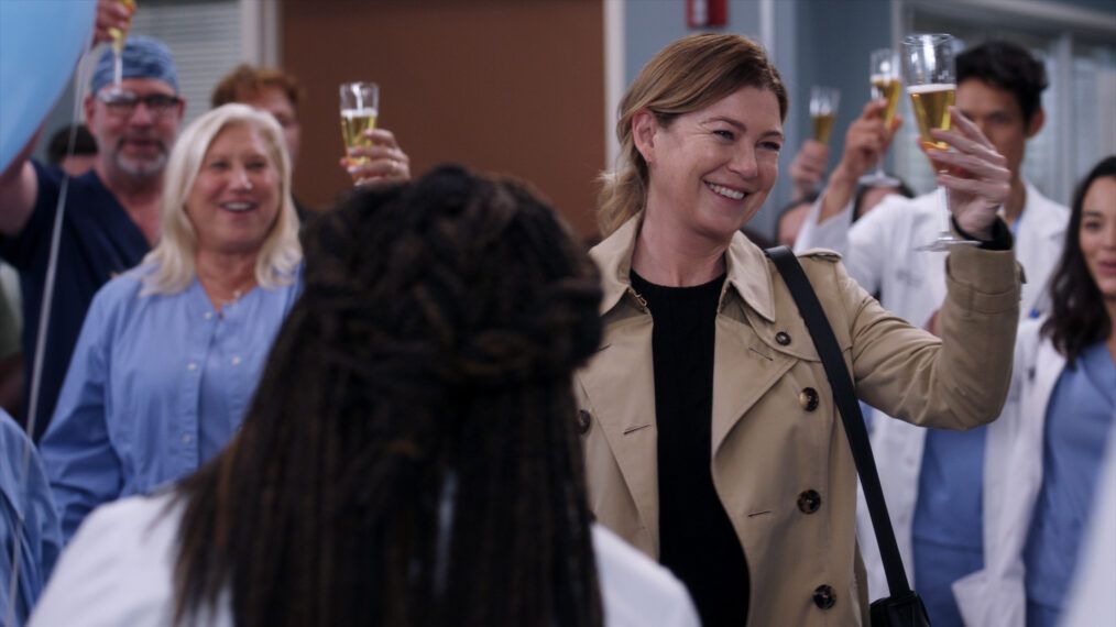 Grey's Anatomy Ellen Pompeo toast