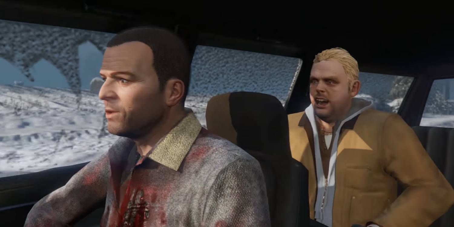Michael and Brad from Grand Theft Auto 5's Prologue