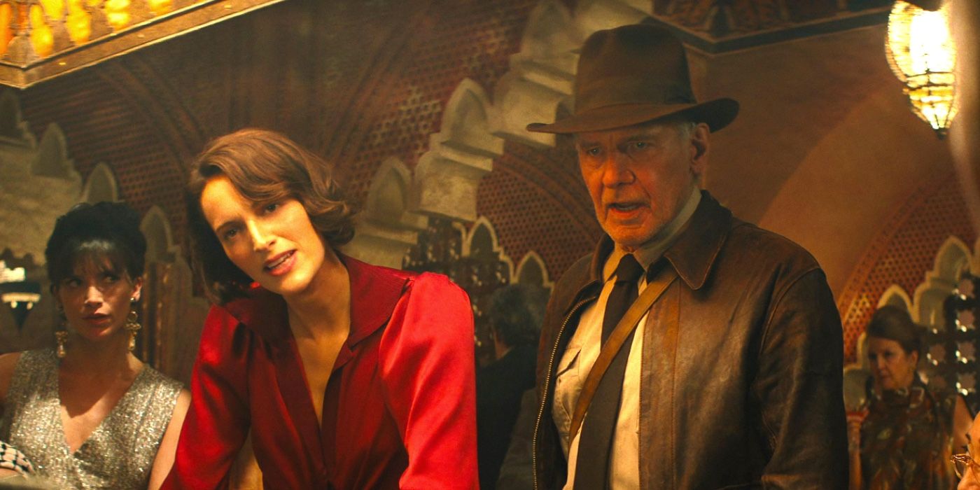 Harrison Ford and Phoebe Waller-Bridge in Indiana Jones and the Dial of Destiny at gambling table