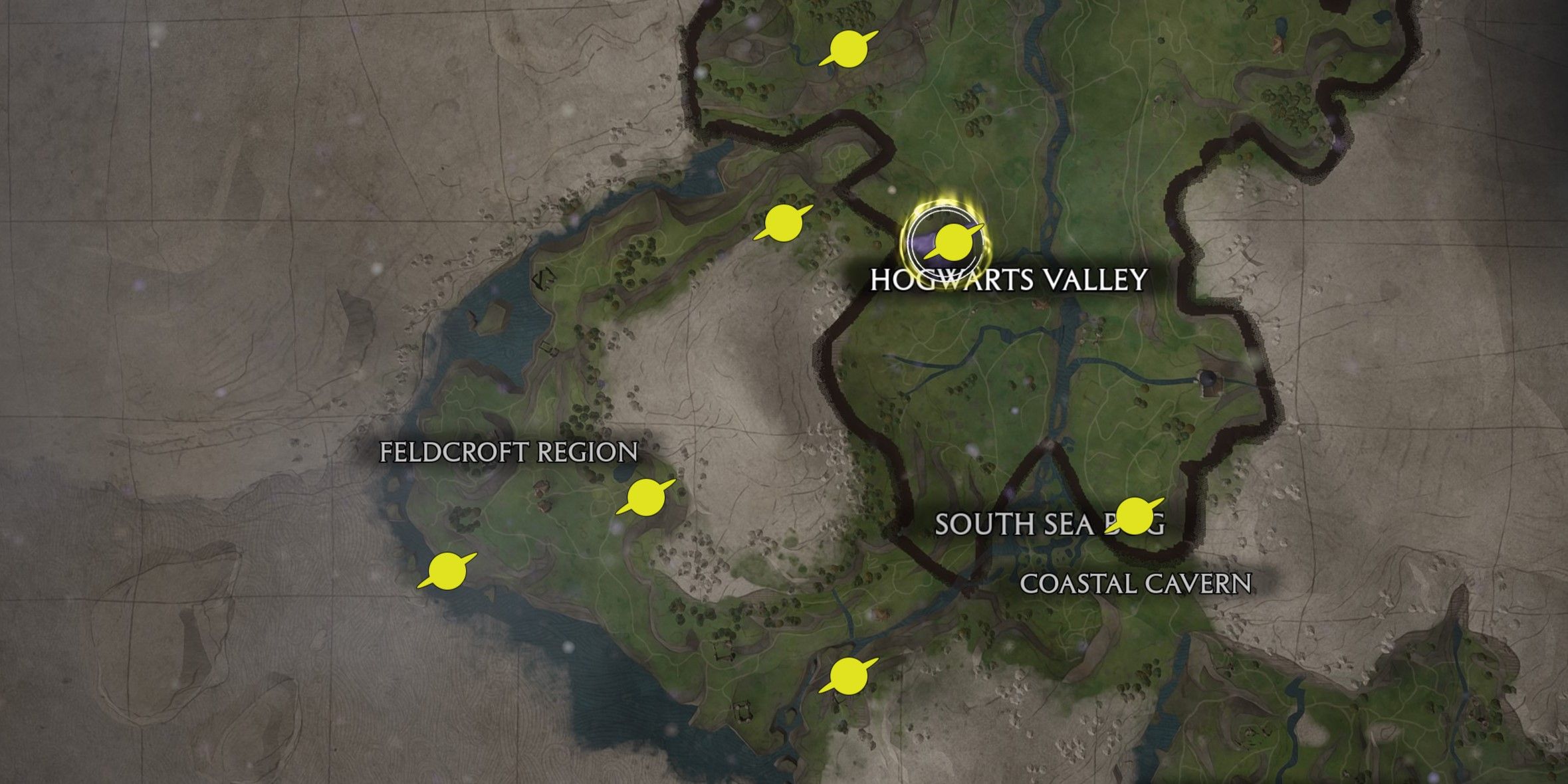 Hogwarts Legacy Hogwarts Valley & Feldcroft Landing Platforms