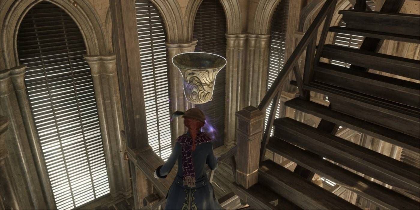 Quebra-cabeça da Torre do Sino do Legado de Hogwarts Levitando Sino Perdido com Wingardium Leviosa Feitiço Mágico