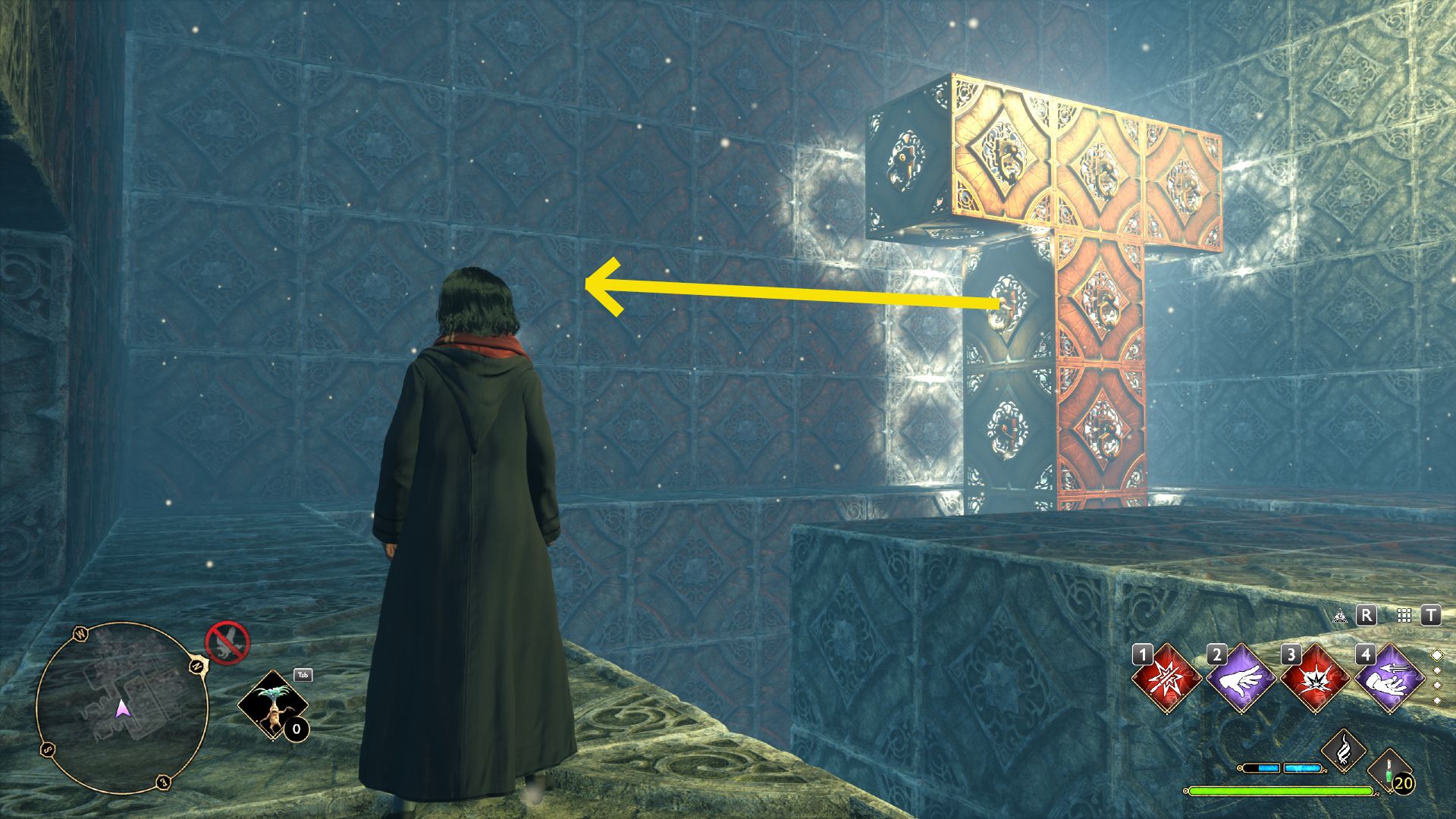 Hogwarts Legacy Depulso Puzzle Room 2 Reaching The First Exit Step Eleven