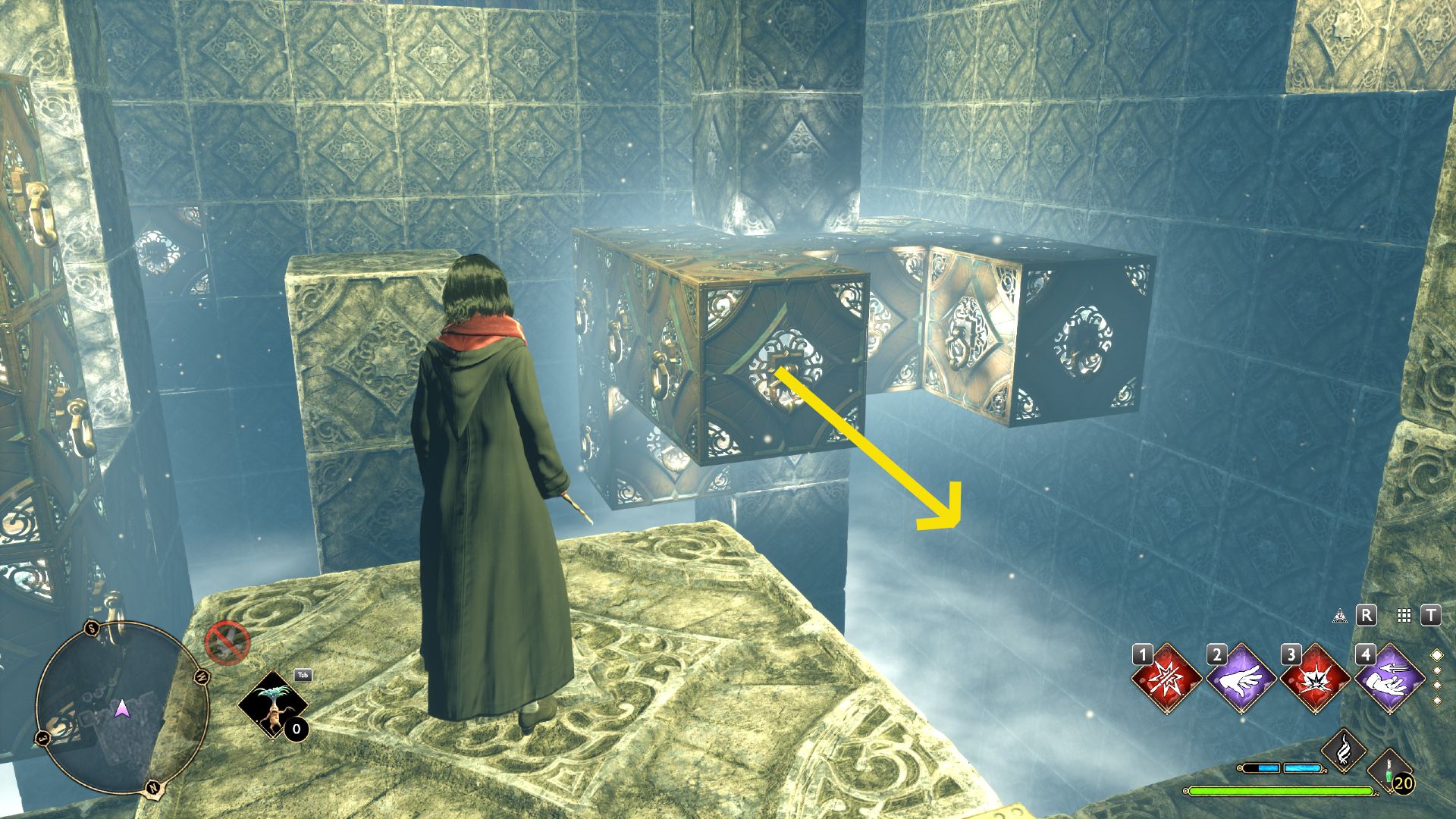 Hogwarts Legacy Depulso Puzzle Room 2 Second Puzzle Step Two