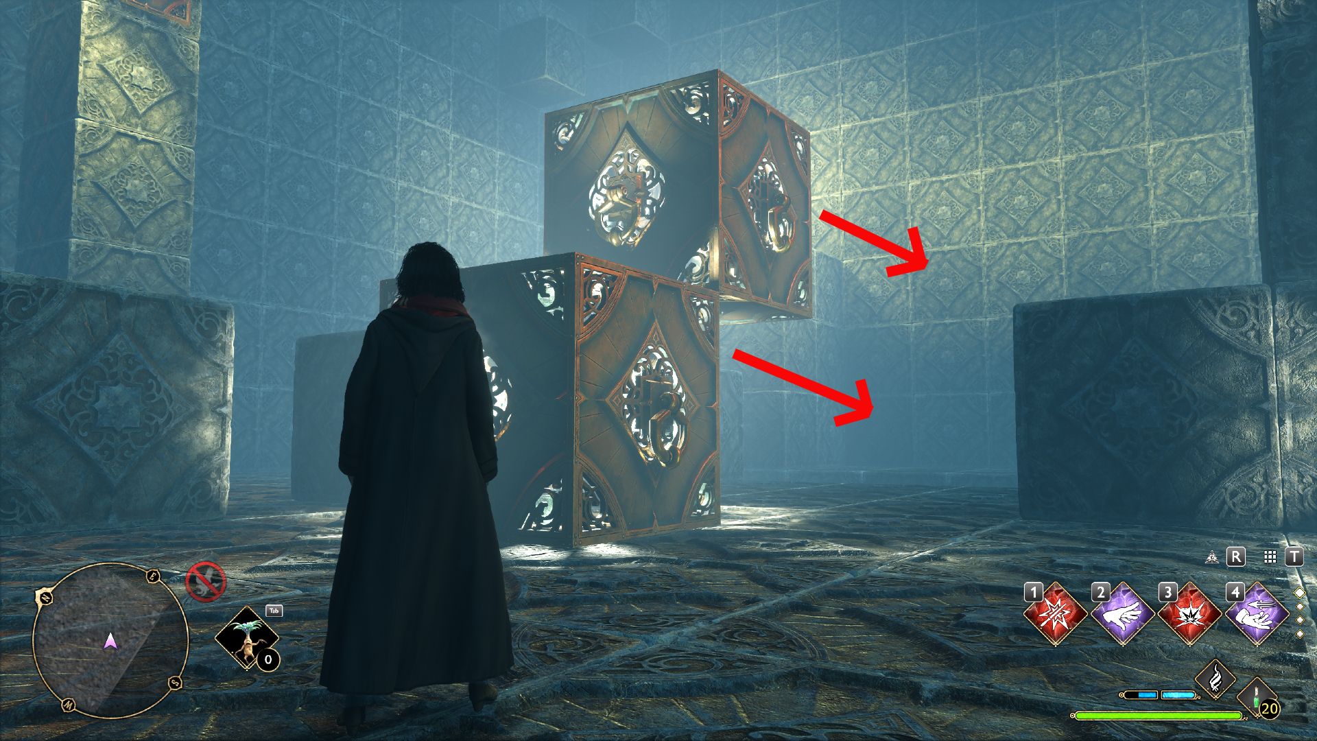 Hogwarts Legacy Depulso Puzzle Room One Third Chest Step Five