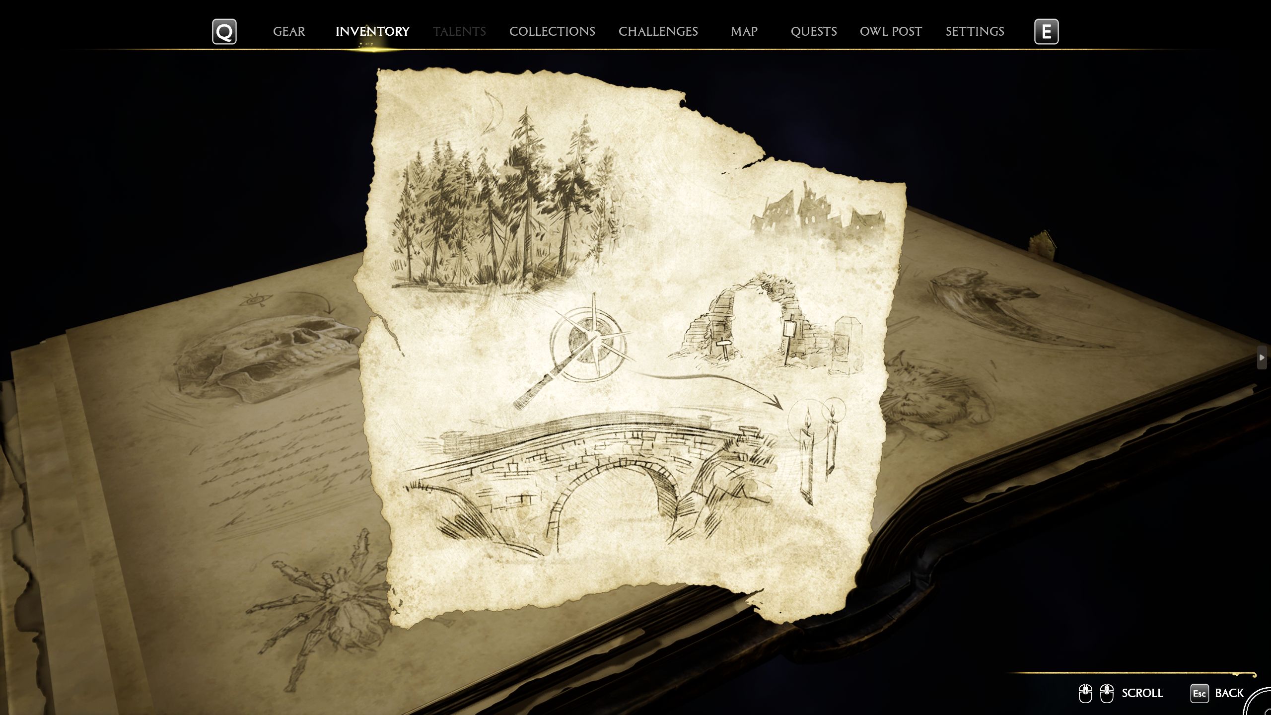 Hogwarts Legacy Ghost Of Our Love Treasure Map