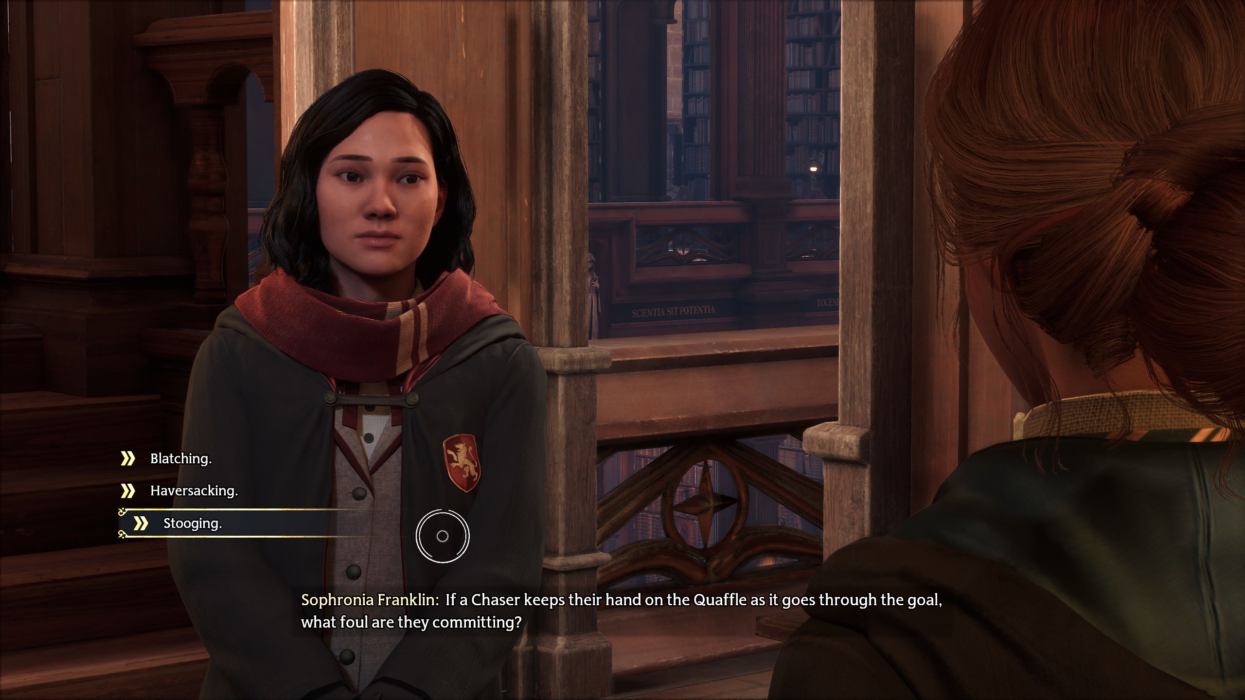 Hogwarts Legacy Player Sophronia Answers Franklin's Third Quiz