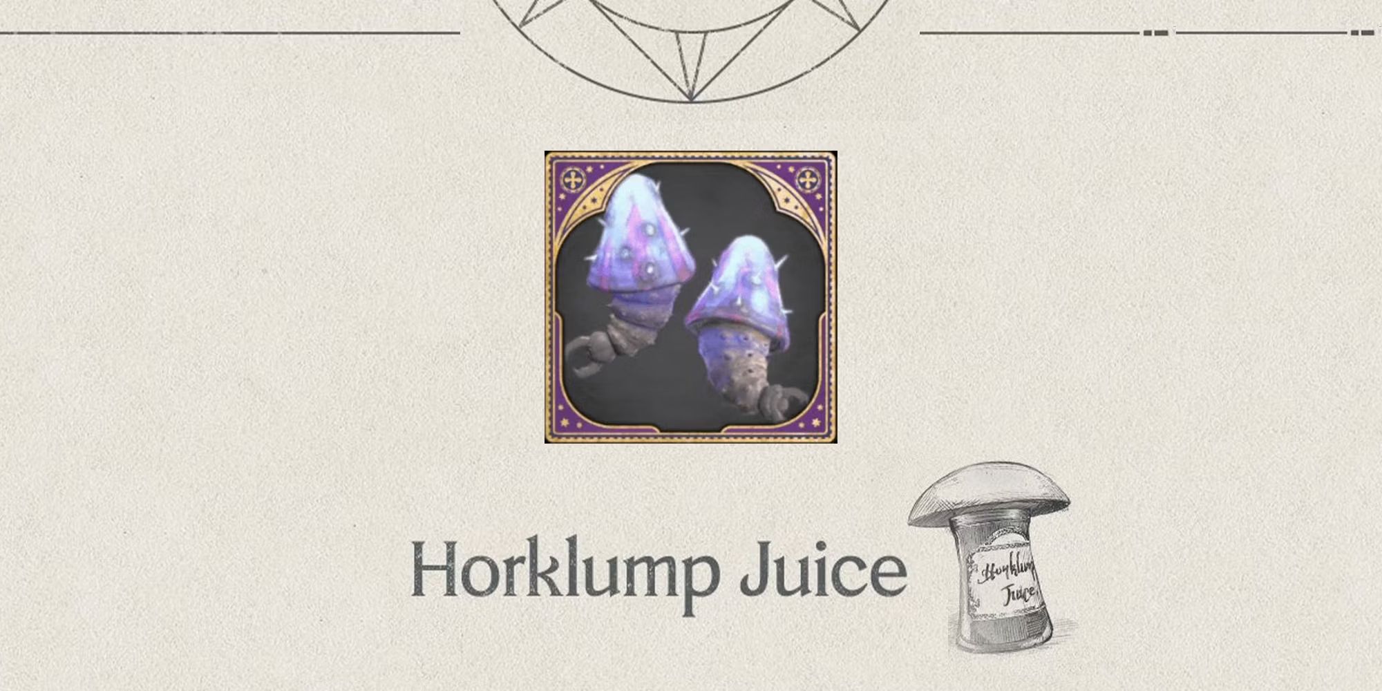 Horklump juice Hogwarts legacy purple mushroom